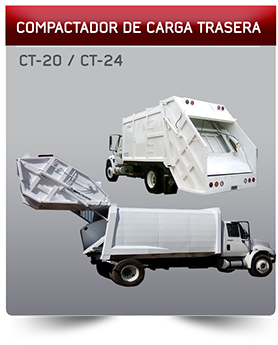 Compactador de carga trasera, Camion recolector de basura cancun